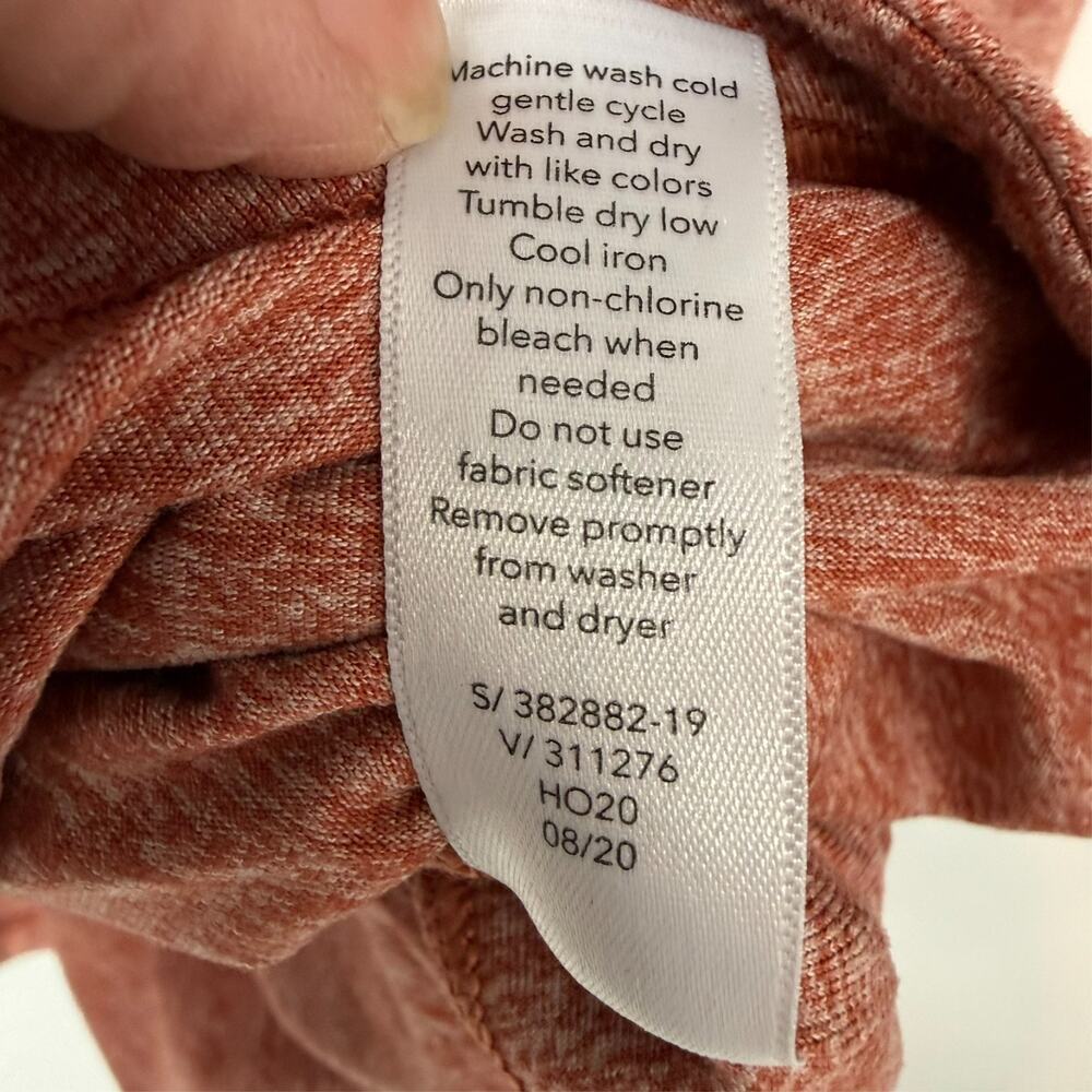 Athleta Uptempo Hoodie Sweatshirt Womens Large Cameo Orange Athleisure 382882 - Picture 13 of 13